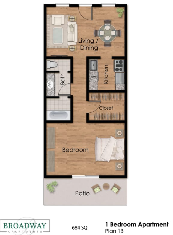 Floor Plans of Broadway Apartments in Beaumont TX